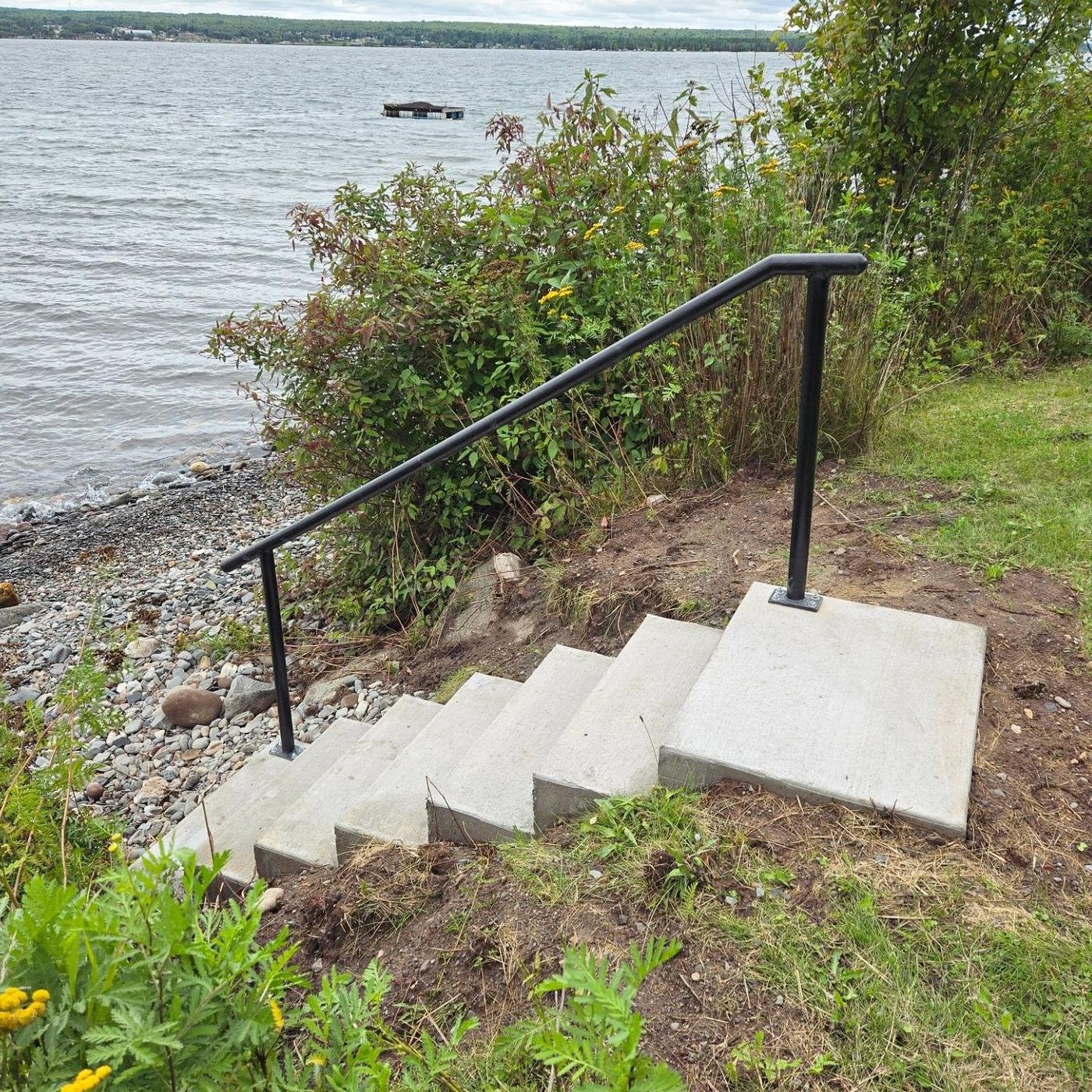 Lakefront Concrete Steps