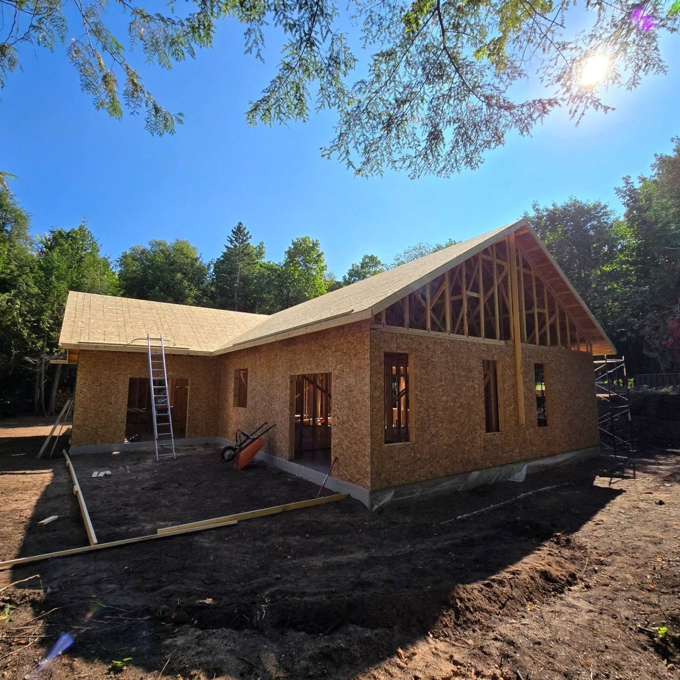 New home construction by Keweenaw Contracting